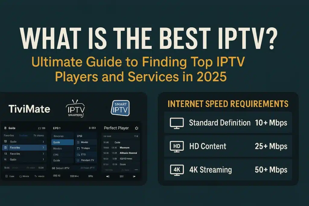 Was ist das beste IPTV? Der ultimative Leitfaden für die Suche nach den besten IPTV-Playern und -Diensten im Jahr 2025